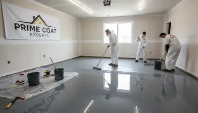 Professional epoxy garage floor coating in Brandon, FL by expert house painters