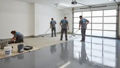 Professional garage floor epoxy coating in Brandon, FL for durable, stain-resistant finish