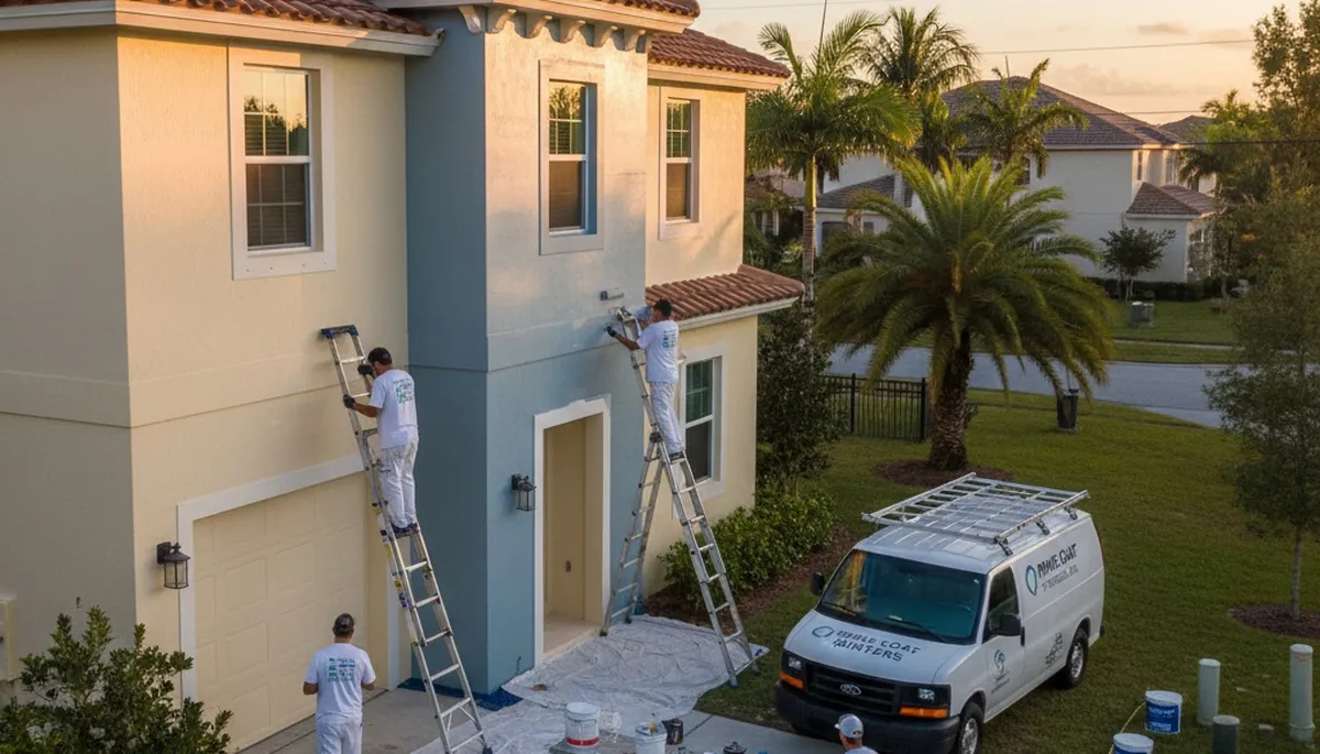 Professional house painters providing exterior painting services in Brandon, FL
