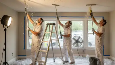 Professional popcorn ceiling removal service in Brandon, FL for smooth modern home ceilings