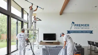 Professional popcorn ceiling removal in Brandon, FL for smooth modern home ceilings