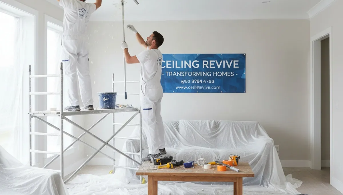 Professional popcorn ceiling removal by expert painters in Brandon, FL for smooth ceiling finish
