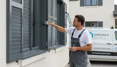 Professional shutter painting in Brandon, FL restoring exterior color and curb appeal