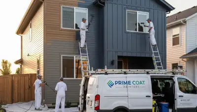 Professional siding painting on a home exterior in Brandon, FL by expert local painters